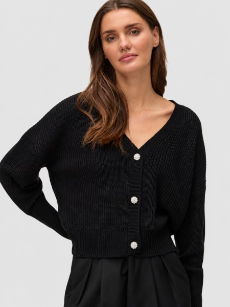 Casaco Vero Moda Mulher Vmlealight Ls V-Neck Jewel Cardigan Noos