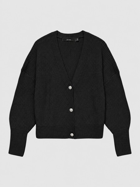 Casaco Vero Moda Mulher Vmlealight Ls V-Neck Jewel Cardigan Noos