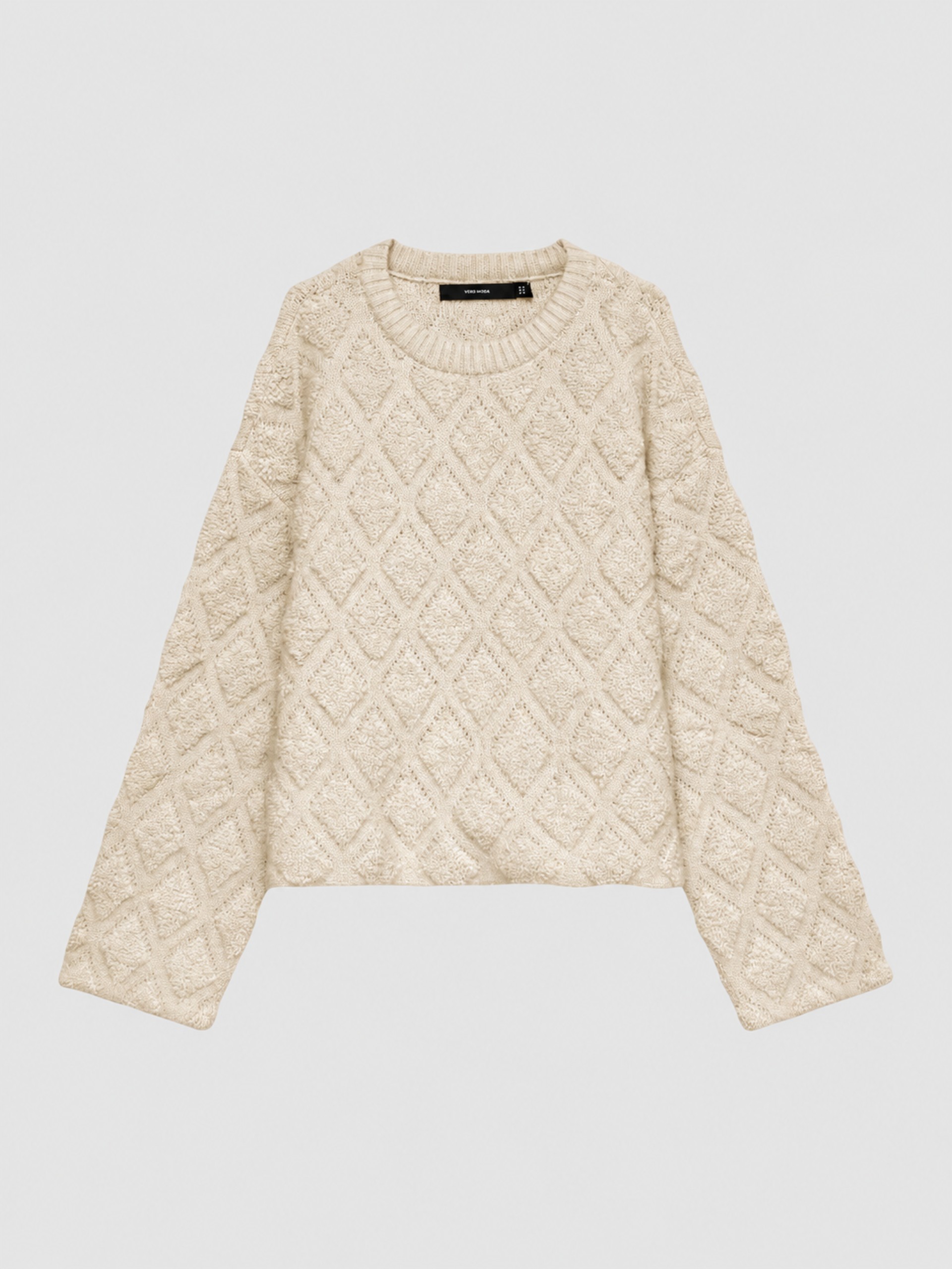 Sueter Mujer Crema Vero Moda