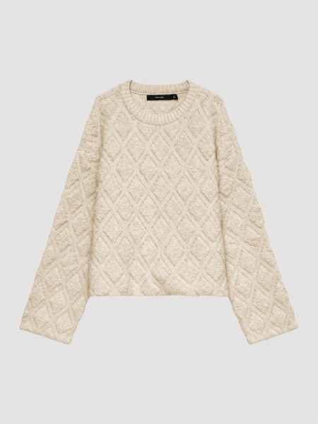 Camisola Vero Moda Mulher Vmargie Argyle Ls O-Neck Pullover