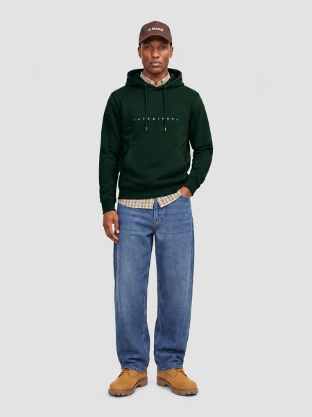 Sweatshirt Jack & Jones Homem Jjestar Jj Sweat Hood Noos