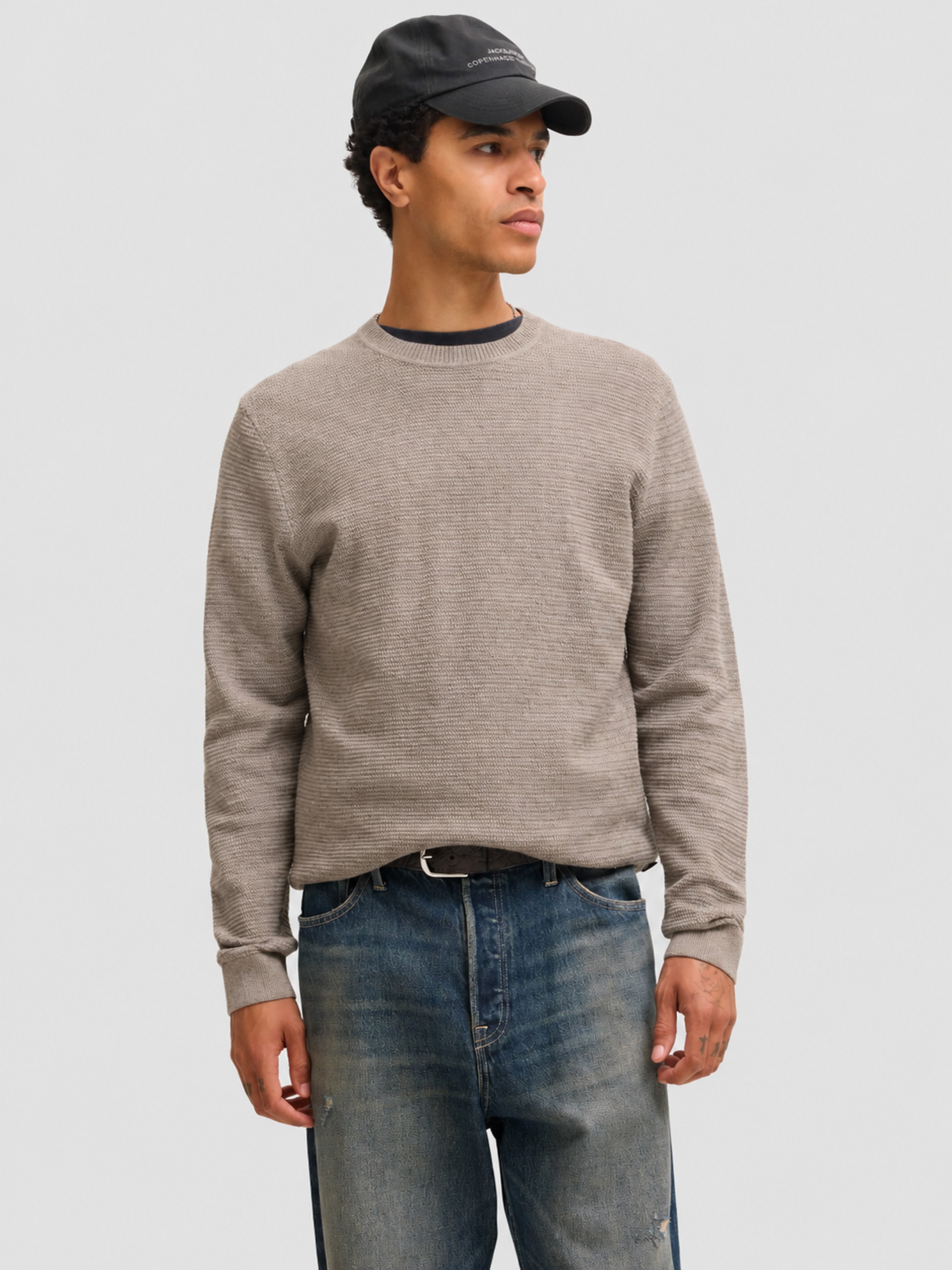 Pullover Man Light Brown Jack & Jones