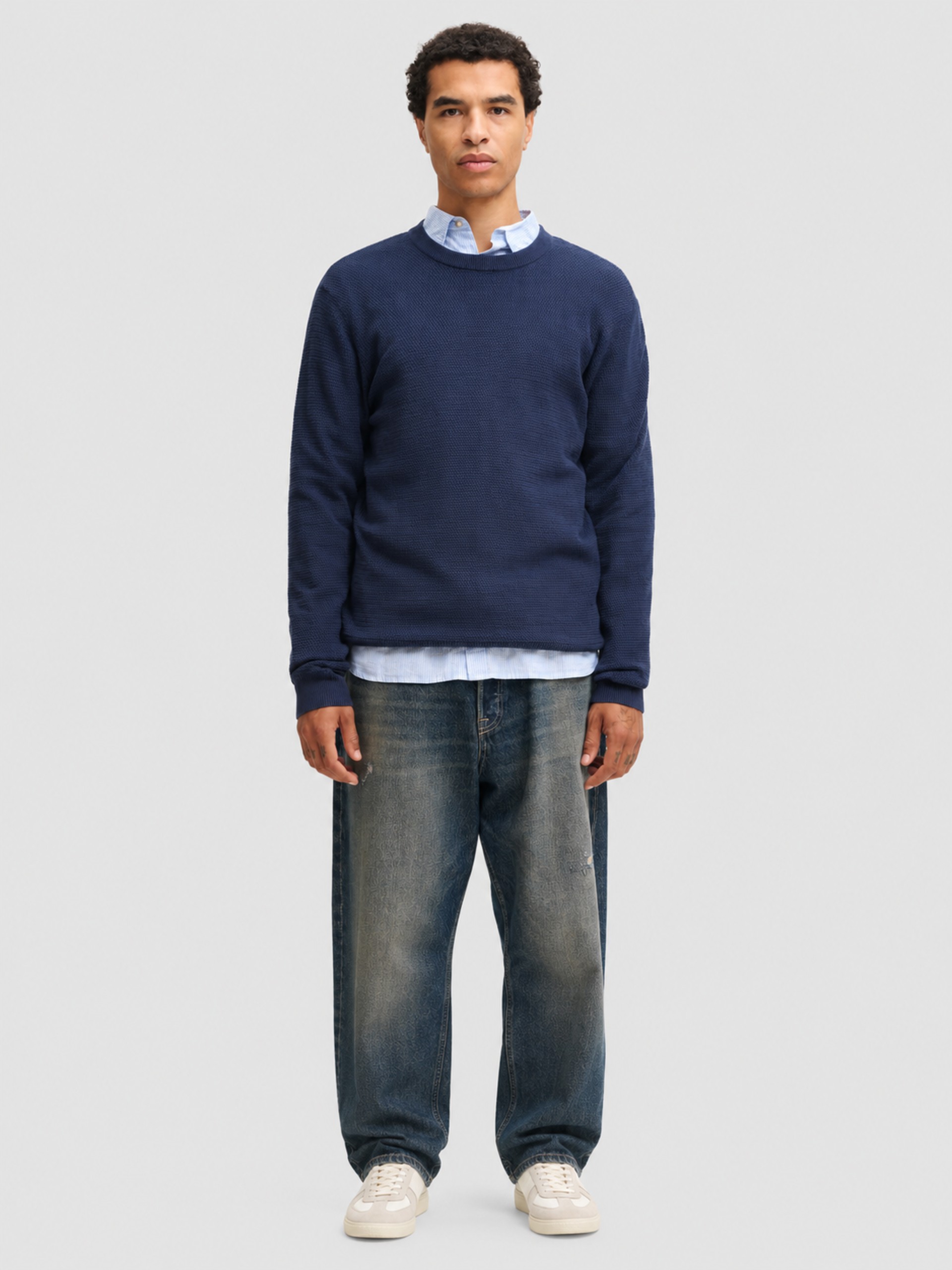 Pullover Man Navy Blue Jack & Jones
