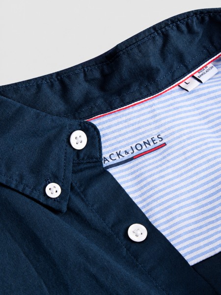 Camisa Jack & Jones Homem Jjoxford Detail Shirt L/s