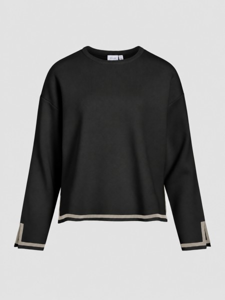 Camisola Vila Mulher Visway O-Neck Contrast L/s Knit Top