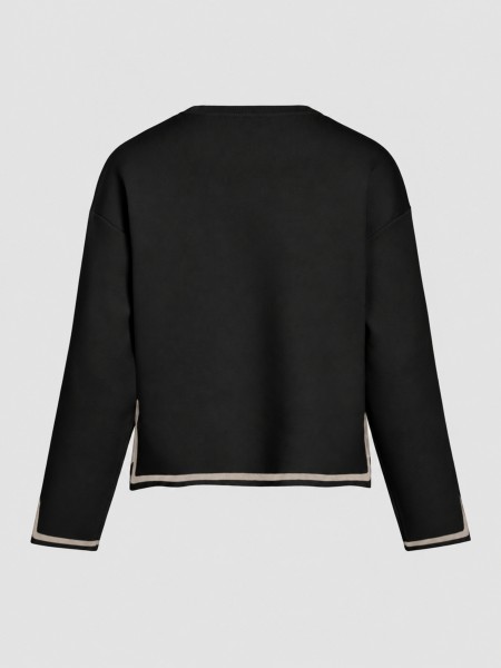 Camisola Vila Mulher Visway O-Neck Contrast L/s Knit Top