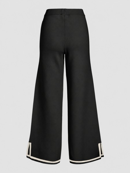 Cal�as Vila Mulher Visway Contrast Knit Pants/spi