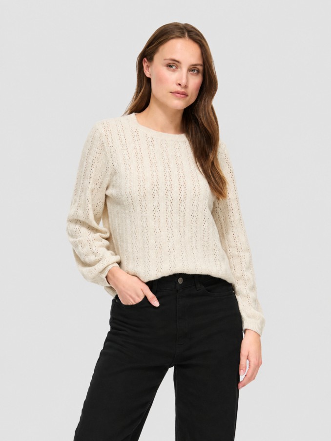 Sueter Mujer Crema Vila