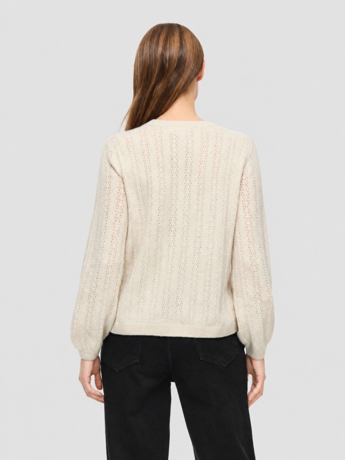 Sueter Mujer Crema Vila
