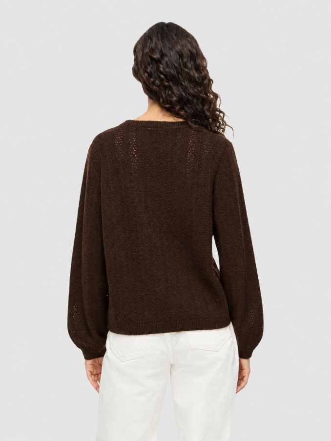 Pullover Woman Brown Vila