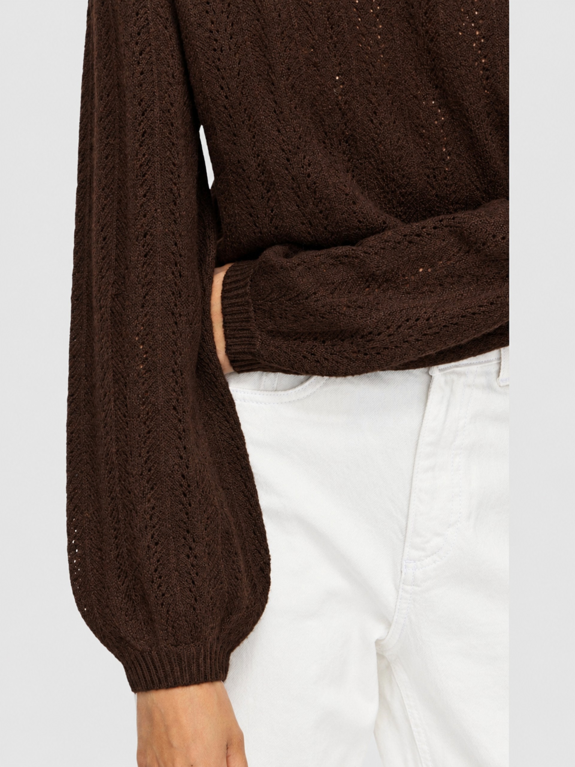 Pullover Woman Brown Vila
