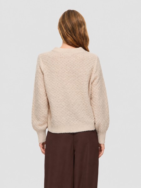 Casaco Vila Mulher Vituli V-Neck L/s Knit Cardigan/pb/rc