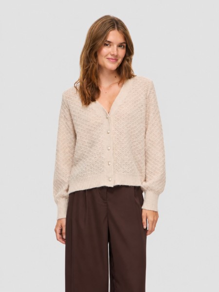 Casaco Vila Mulher Vituli V-Neck L/s Knit Cardigan/pb/rc