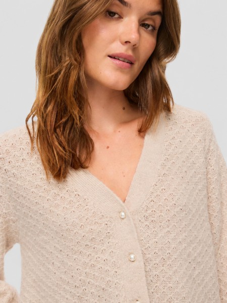 Casaco Vila Mulher Vituli V-Neck L/s Knit Cardigan/pb/rc