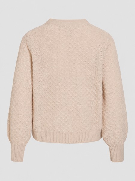 Casaco Vila Mulher Vituli V-Neck L/s Knit Cardigan/pb/rc