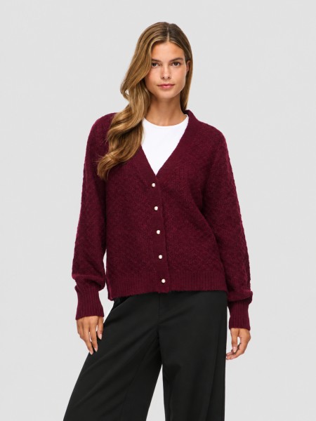 Casaco Vila Mulher Vituli V-Neck L/s Knit Cardigan/pb/rc