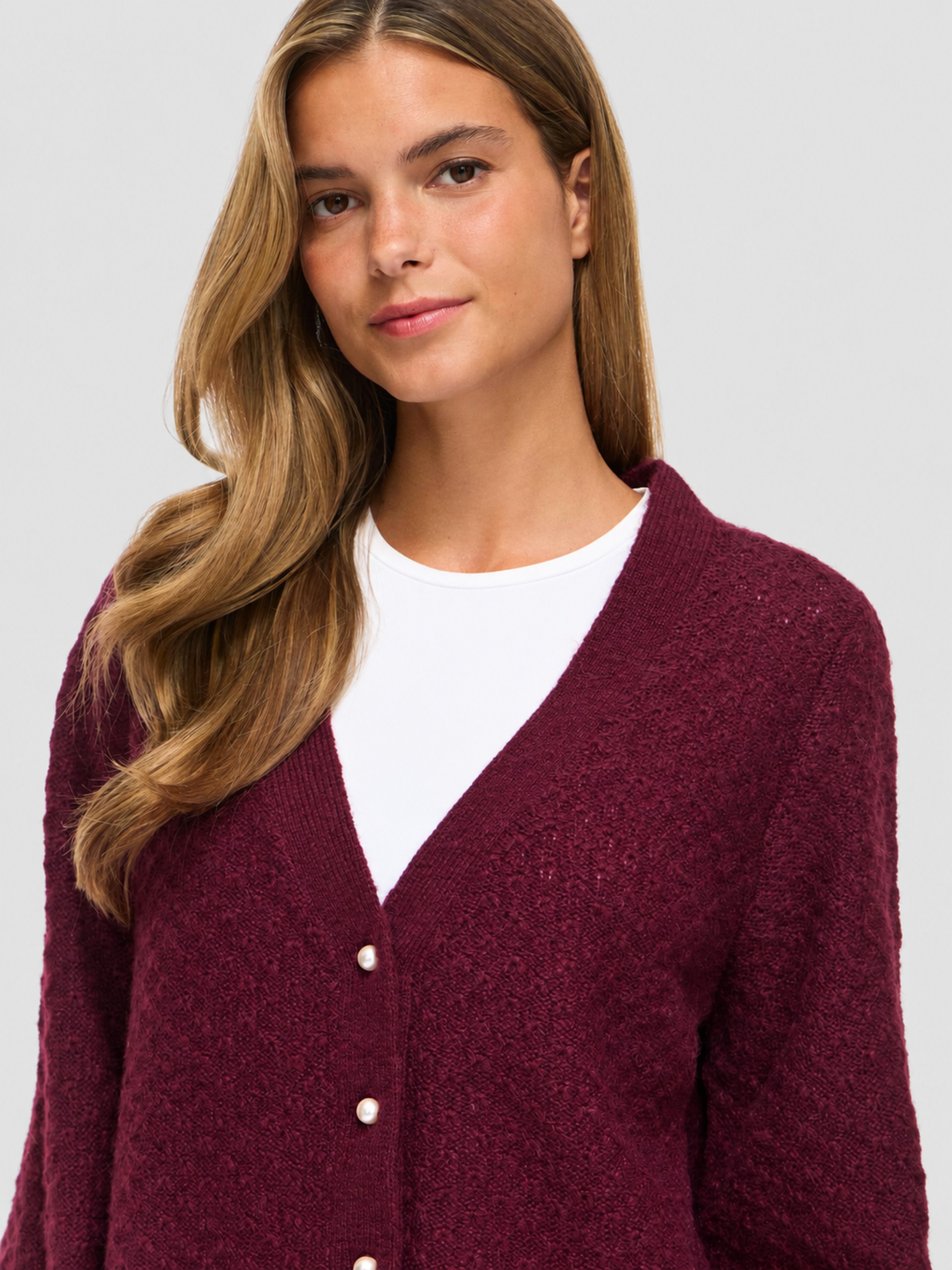 Chaqueta Mujer Burdeos Vila