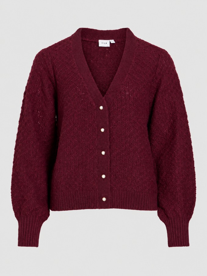 Chaqueta Mujer Burdeos Vila