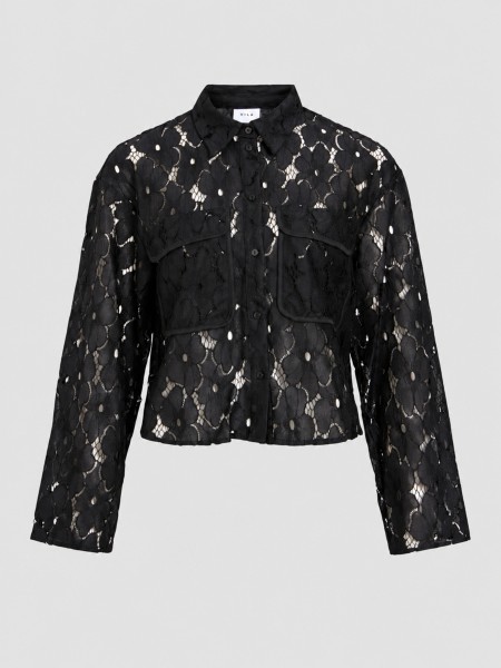 Camisa Vila Mulher Vitonato O-Neck L/s Shirt/rc