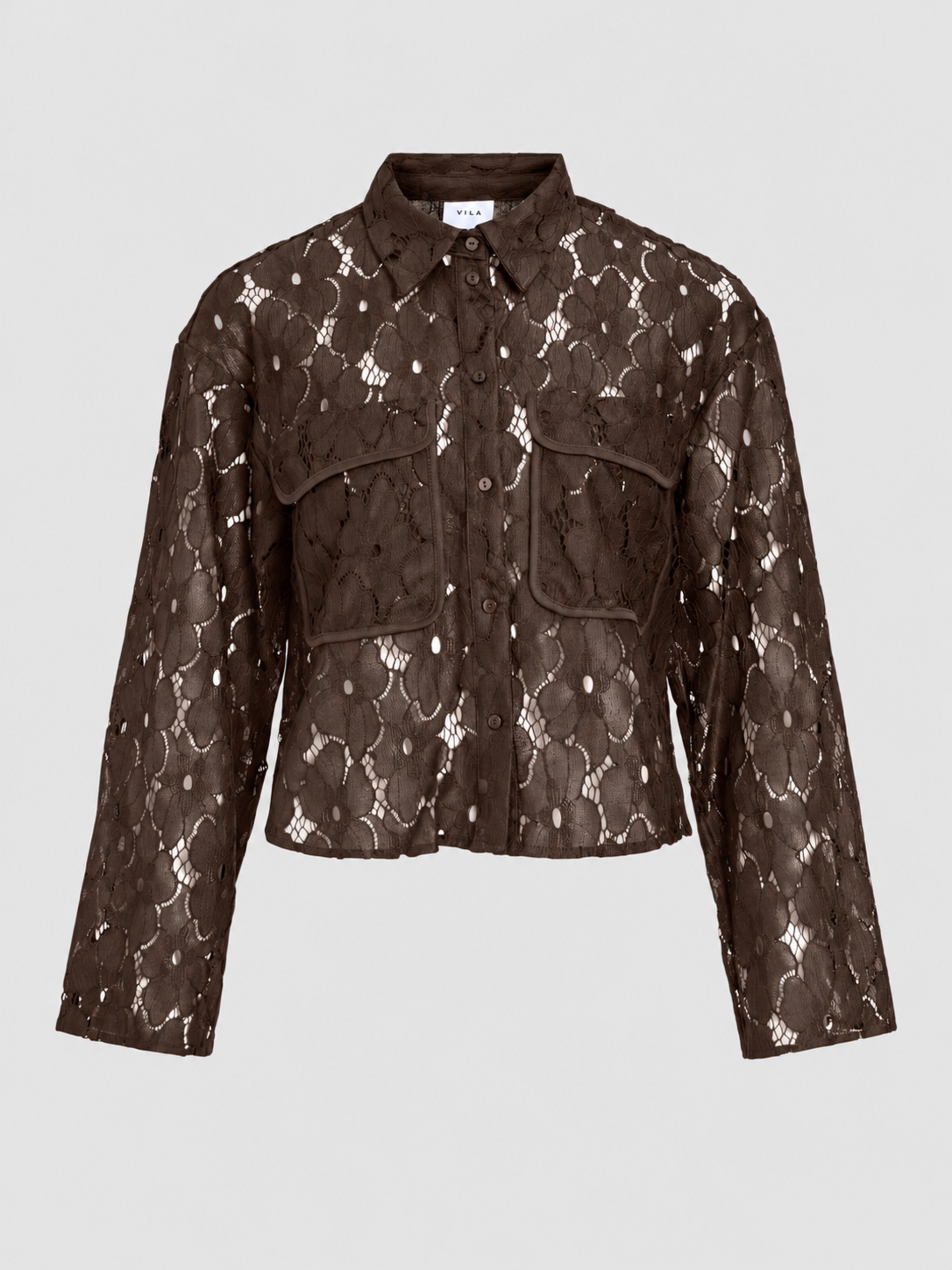 Camisa Mujer Castaño Oscuro Vila