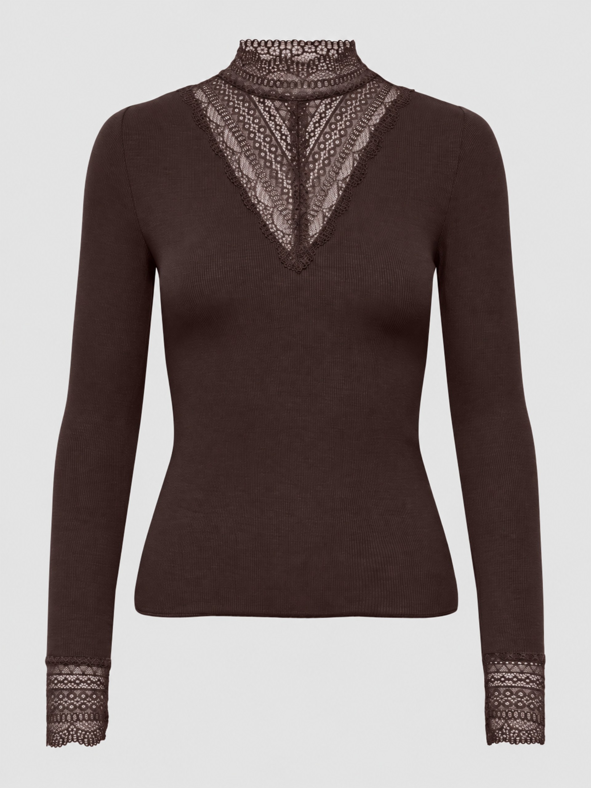 Sueter Mujer Castaño Oscuro Only
