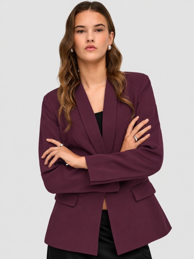 Blazer Woman Bordeaux Only