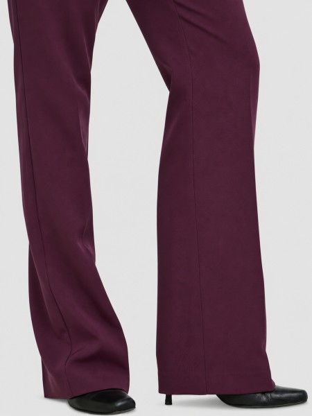 Pantalones Mujer Burdeos Only Pantalones Mujer Burdeos Only