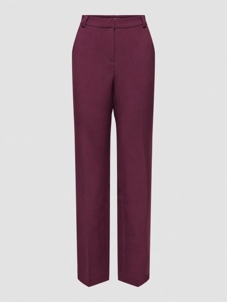 Pantalones Mujer Burdeos Only Pantalones Mujer Burdeos Only