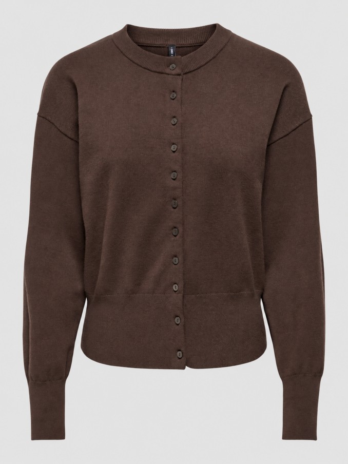 Chaqueta Mujer Casta�o Oscuro Only