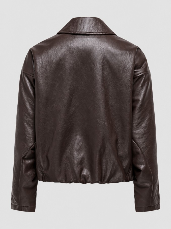 Chaqueta Mujer Castaño Oscuro Only