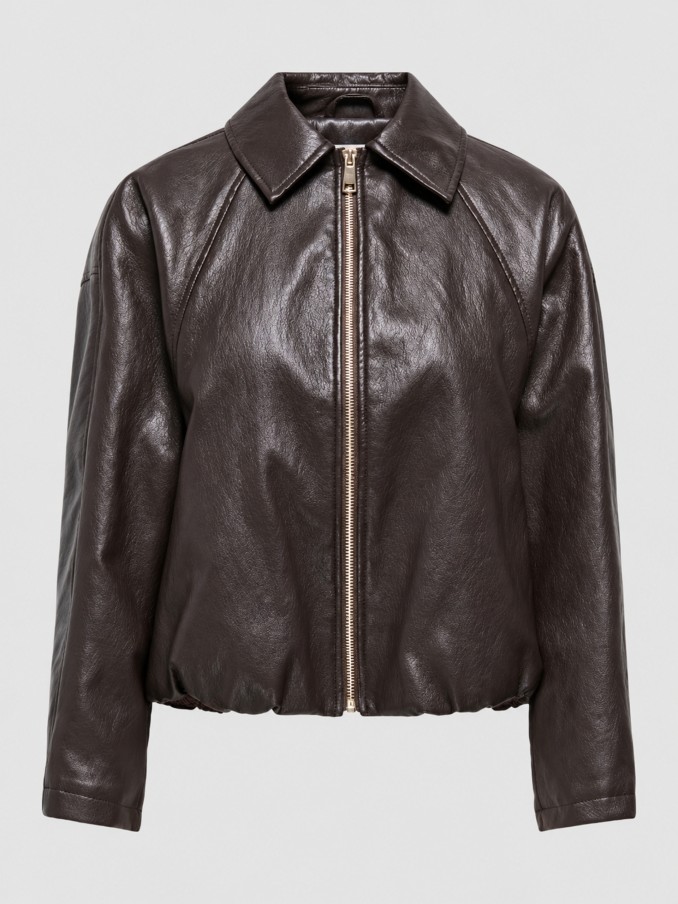 Chaqueta Mujer Castaño Oscuro Only