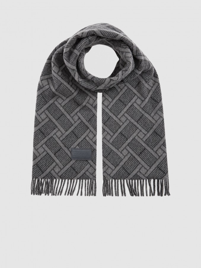 Cachecol Tommy Hilfiger Homem Th Flag Jacquard Scarf