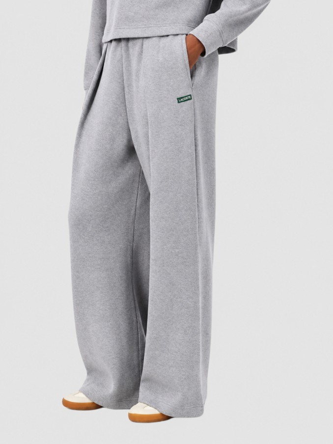 Pantalones Mujer Gris Claro Lacoste