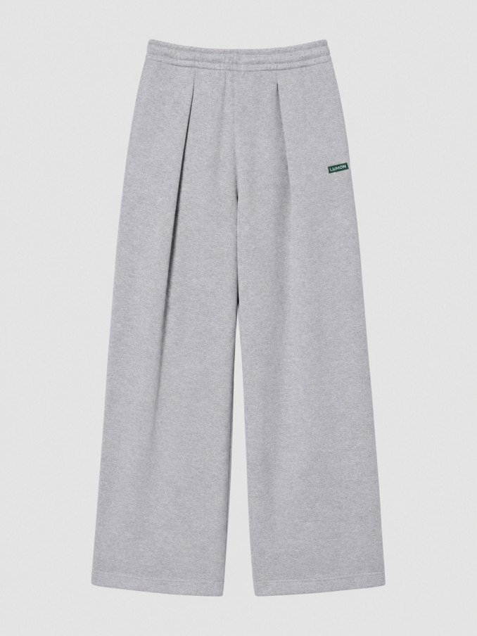 Pantalones Mujer Gris Claro Lacoste
