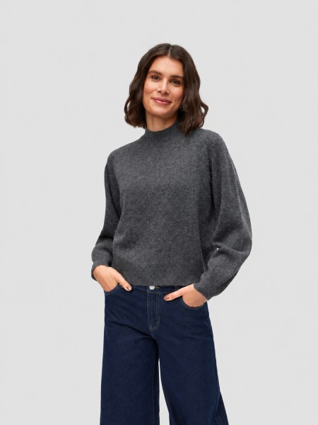 Sueter Mujer Gris Oscuro Vero Moda Sueter Mujer Gris Oscuro Vero Moda