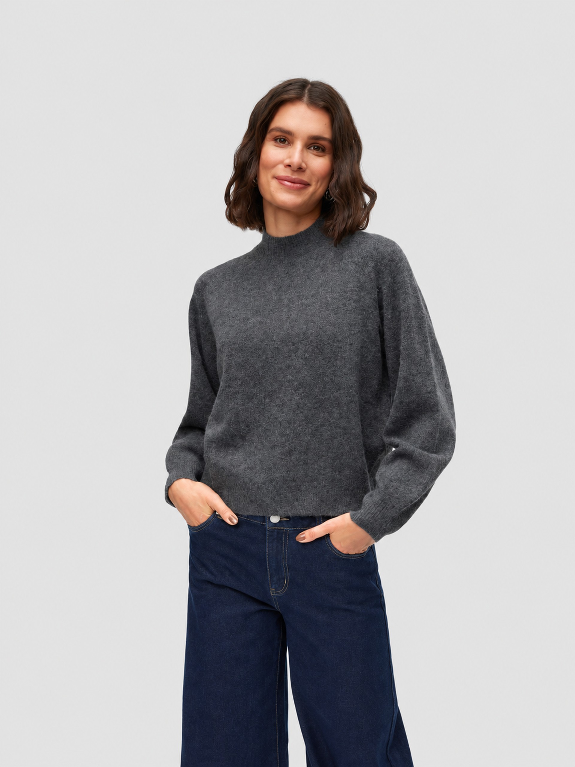 Sueter Mujer Gris Oscuro Vero Moda