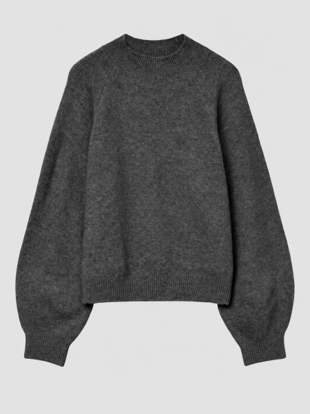 Sueter Mujer Gris Oscuro Vero Moda Sueter Mujer Gris Oscuro Vero Moda
