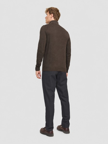 Camisola Jack & Jones Homem Jjeemil Knit Half Zip Noos