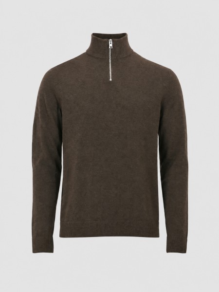 Camisola Jack & Jones Homem Jjeemil Knit Half Zip Noos