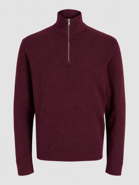 Camisola Jack & Jones Homem Jprblamilano Stitch Knit Half Zip Sn