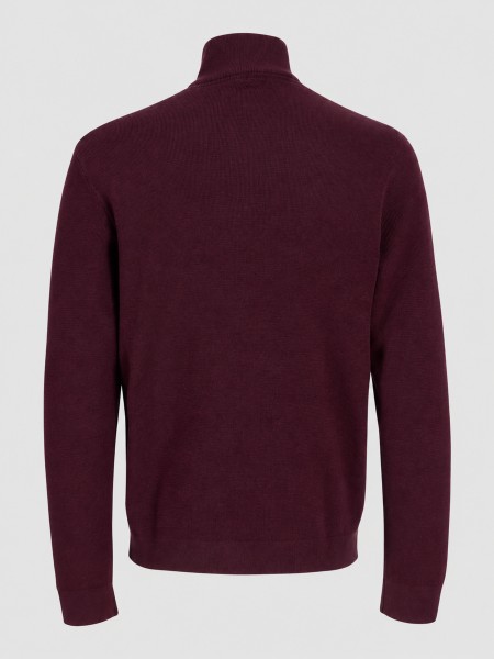 Camisola Jack & Jones Homem Jprblamilano Stitch Knit Half Zip Sn