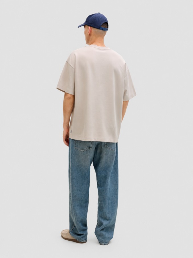 T-Shirt Man Cream Jack & Jones