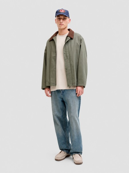 Camiseta Hombre Crema Jack & Jones Camiseta Hombre Crema Jack & Jones