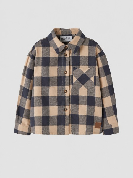 Camisa Name It Menino Nmmnoriel Ls Nreg Shirt