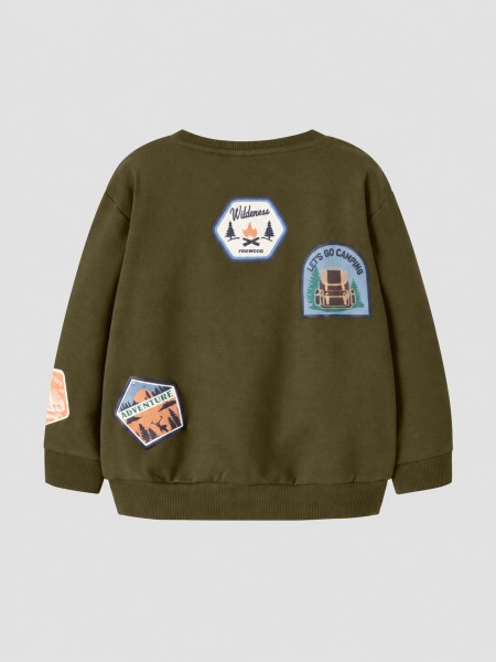 Sweatshirt Name It Menino Nmmole Ls Nreg Sweat Bru