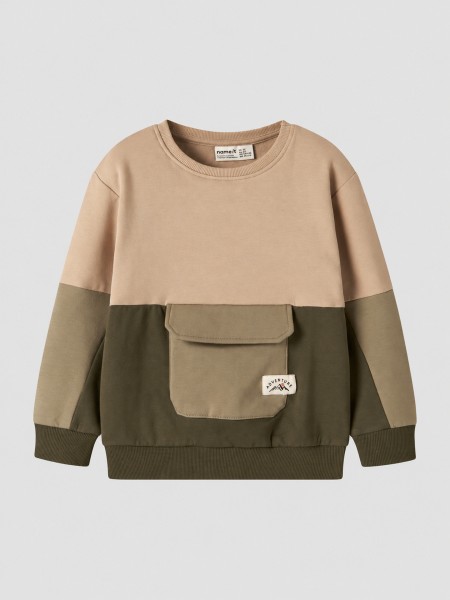 Sweatshirt Name It Menino Nmmomer Ls Nreg Sweat Bru