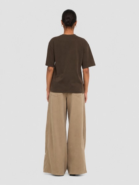 T-Shirt Woman Dark Brown Only T-Shirt Woman Dark Brown Only