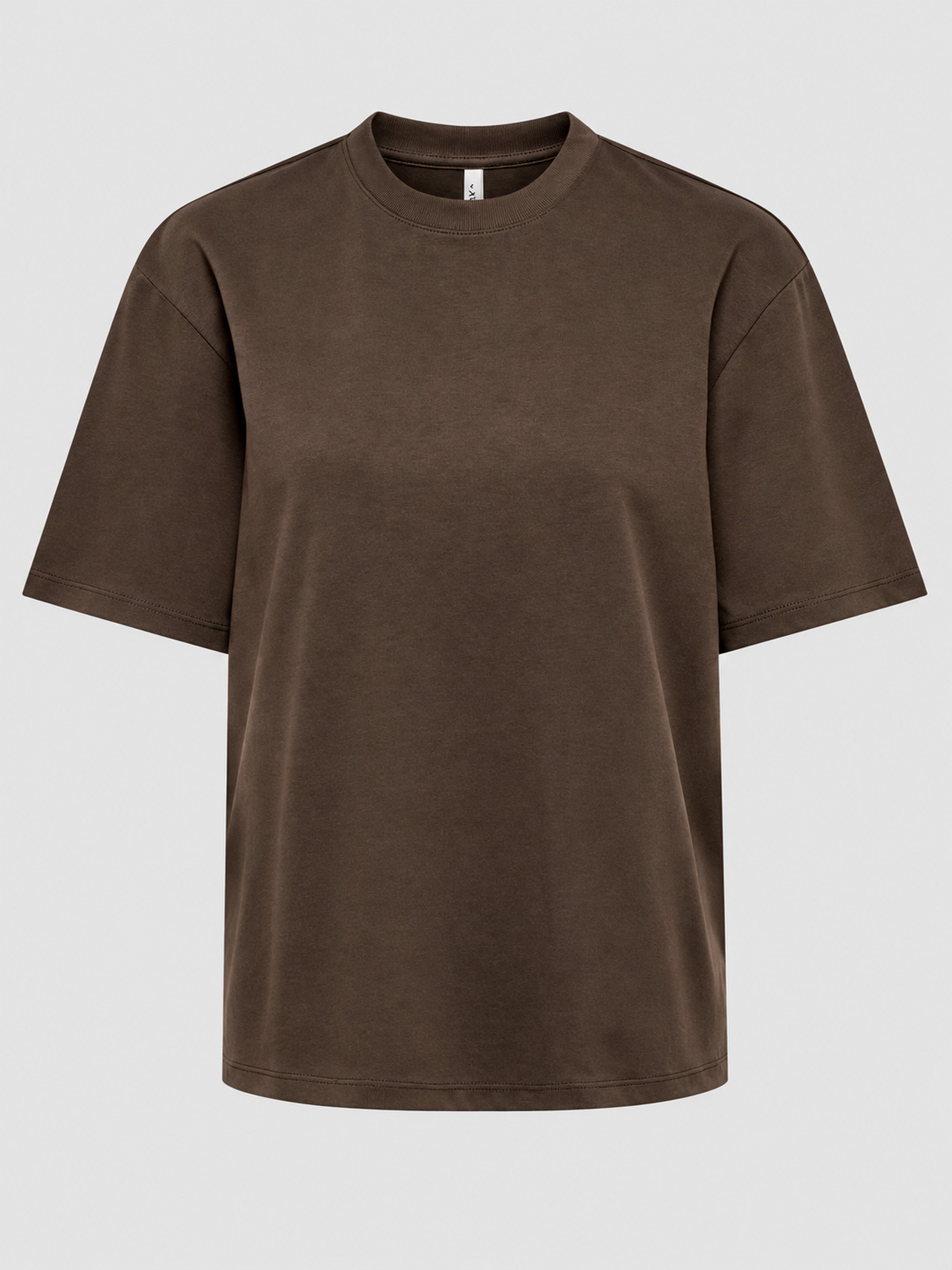Camiseta Mujer Castaño Oscuro Only