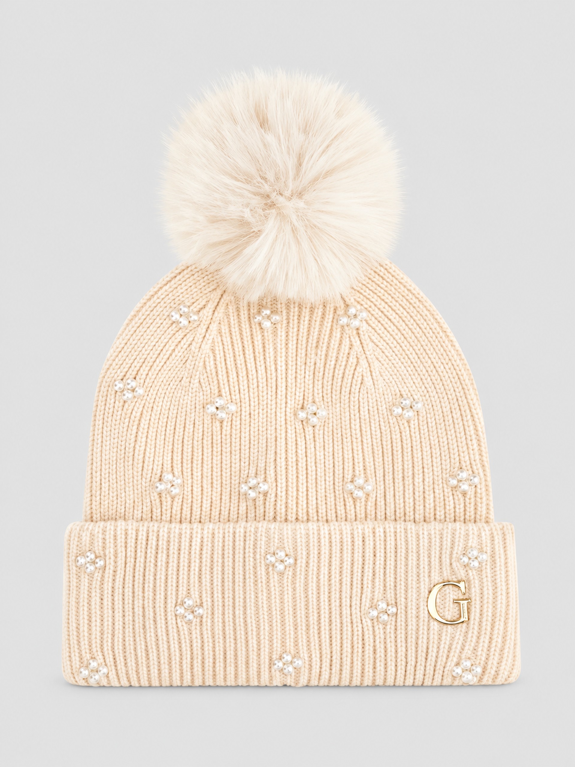 Gorro Mujer Crema Guess
