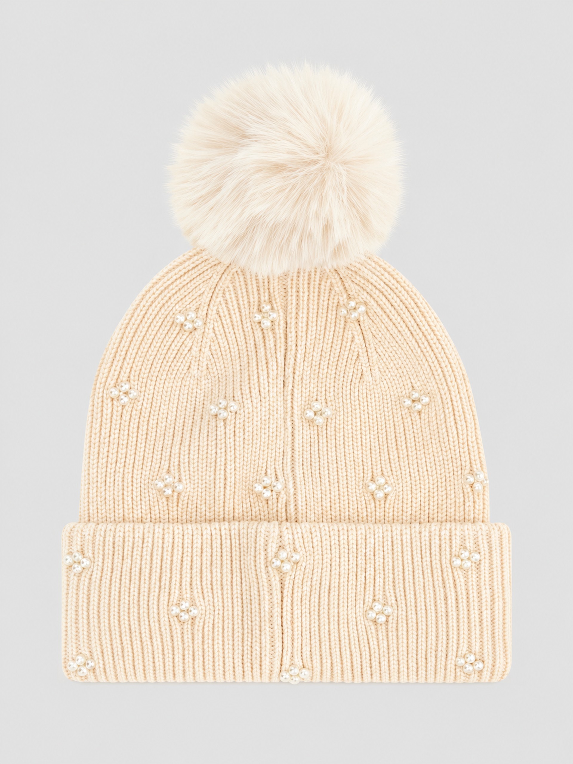 Gorro Mujer Crema Guess